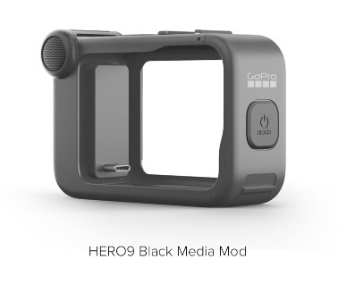 GoPro Media Mod Hero12/11/10/9 Black,Designed for vlogging, live streaming and near limitless expansion