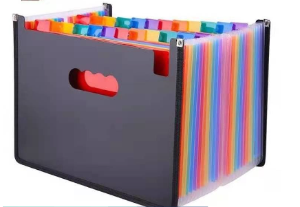24 Pockets Expanding File Folder Works Accordion Office A4 Document Organizer
