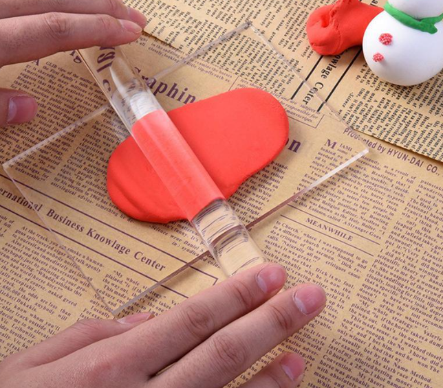 Polymer Clay Crafts Acrylic Roller Hollow Rolling Clay Bar Roll Stick Shaping