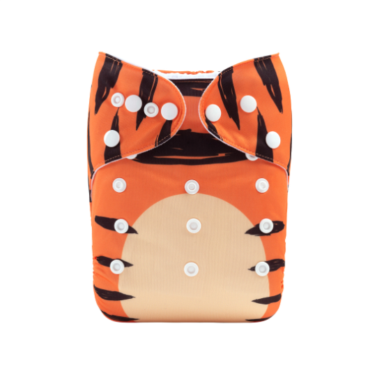 Alva Baby Cloth Diapers Washable Reusable Real Cloth Pocket Nappy Diaper Only No Insert For 3-15kg 6.6-33.1Ibs Baby And Newborn D43