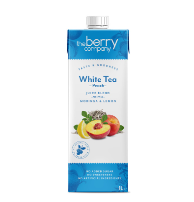 The Berry Company  White Tea & Peach  1L