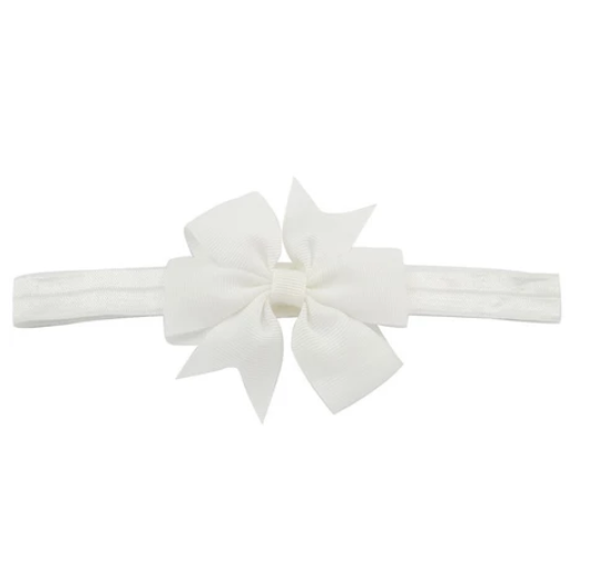 Cute Kids headband Kids Chiffon Bowknot Headbands Solid Color Hair Bows Hair Band Accessories H18