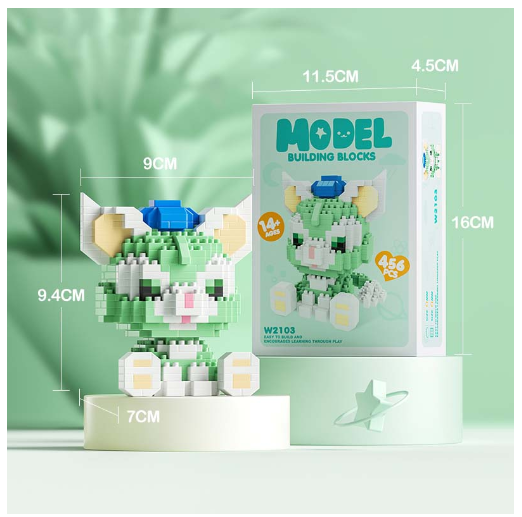 Building Block Toys Educational Toy Gift for Girls Desktop Decoration Cute LinaBeII L13