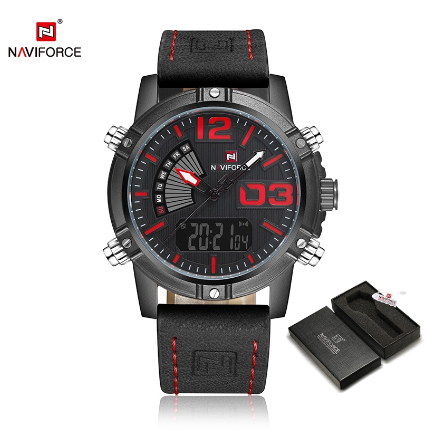 Naviforce Brand Men Electronic Sport Quartz Digital Watches 005