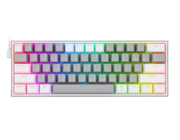Redragon Fizz White Gray K617 RGB 60% Wired Mechanical Keyboard
