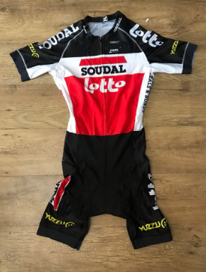 TEAM LOTTO SOUDAL MEN'S CYCLING WEAR CYCLING JERSEY BODY SUIT SKINSUIT TRISUIT WITH POWERBAND 20D GEL PAD