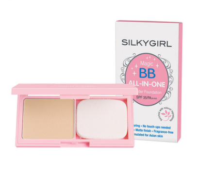 SilkyGirl Magic All In 1 Powder Foundation Medium