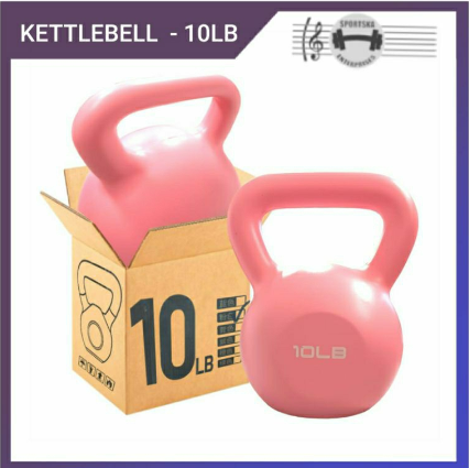 Candy Colored PVC Kettlebell - Kettlebells Sports Fitness High Quality Home Workout Equipment 10LB