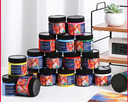 Deli 14 Colors Acrylic Painting Set 100ml/Bottle Art Acrylic Color School Supplies EC17