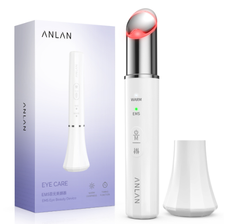 ANLAN Eye Massager EMS Hot Compress Vibration Red Blue Light Therapy Eye Bags Dark Circle Removing Eye Lifting