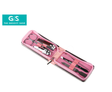 Groovy Travel Manicure Set Nail Clippers Kit Nail Care Tools Grooming Set