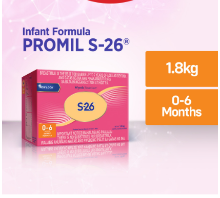 Wyeth Nutrition S-26 0-6 months 1.8kg