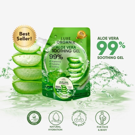 Luxe Organix Aloe Vera Soothing Gel 100ml Sachet