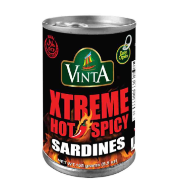 Vinta Xtreme Hot and Spicy Sardines 155g