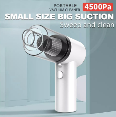 Portable Vacuum Cleaner Mini Wireless Hand-Held Cleaning Accessory Car Home V1