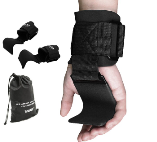 1 Pair Fitness Power Hook Booster Hard Pull Pull Up Horizontal Bar Wrist Guard Palm Wrist Band Fitness Protector Strength Training Help Wrist Movement Protect Wrist