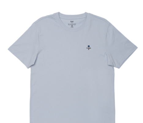GIORDANO Men's Classic Man Tee T-Shirt  - 13 - Light Blue