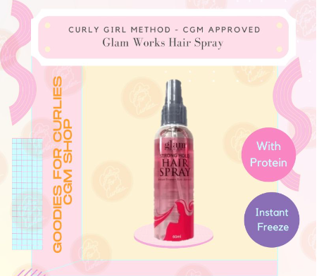 Glam Works Strong Hold Hair Spray 60ml CGM Approved