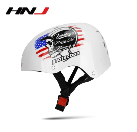 HNJ MOB-AA W-D Motorcycle Bike Nutshell Helmet Open Face Skateboard Helmets HNJ37