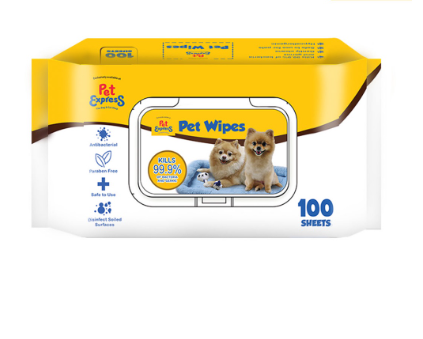 Pet Express Pet Wipes for Dogs and Cats 100s