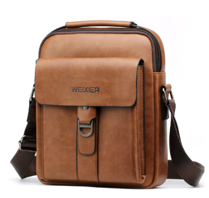 Laber Lee Shoulder Bag Men Pu Leather Work