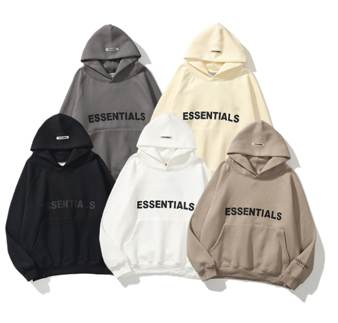 Fashion three-dimensional letter printing loose long-sleeved hooded sweater for men and women