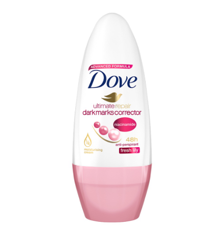 Dove Ultimate Repair Roll On Deodorant Fresh Lily 40ml