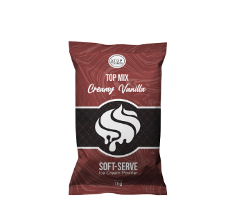 TOP Creamery Topmix Creamy Vanilla Soft Serve Ice Cream Powder Premix 1kg