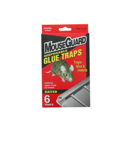 The MouseGuard Baited Glue Mouse Traps 6 traps