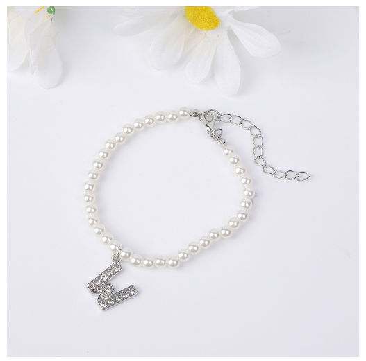 26 Letters Alphabet Initials Pearl Beaded Bracelet Bangle Women Jewelry Gift New