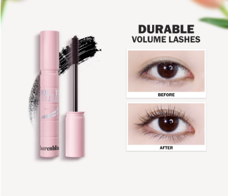 barenbliss BNB Korean Roll To Volume Mascara [Long Lasting Waterproof Smudge Proof]