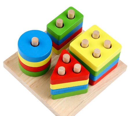 Wooden Puzzle Geometric Shape Toys for Kids