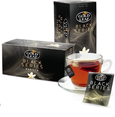 Gold Leaf Black Series  Vanilla Tea 25 Teabags