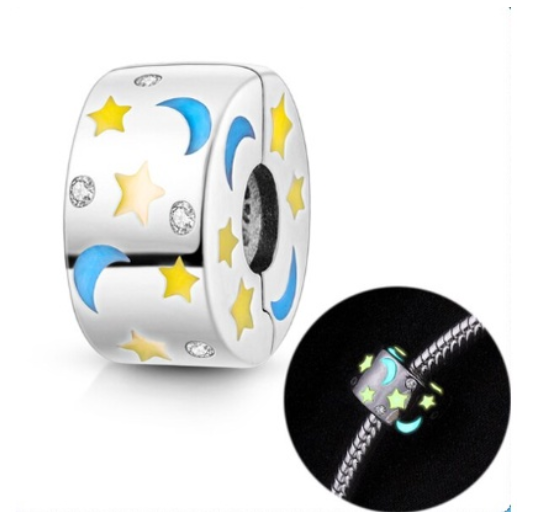 S925 Silver Charm Gorgeous Firework Beads Suitable For Pandora Bracelet Necklace Exquisite Bricolage Jewelry d13