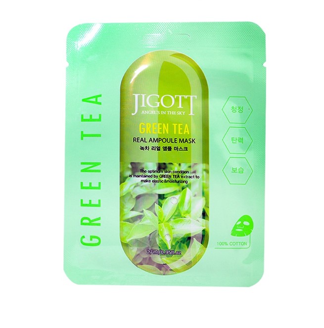 Jigott Green Tea Real Ampoule Mask