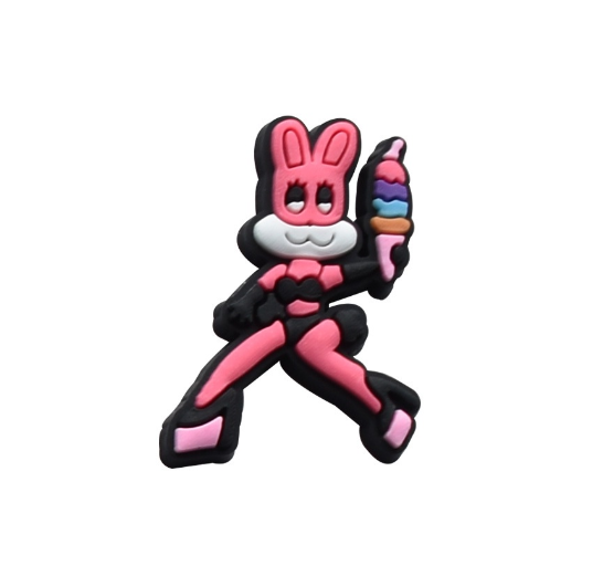 Cute Bear Cat Jibits for Croc Rainbow Jibbits Charm Mermaid Shoe Charms Pins Karol G Singer Jibitz Crocks for Girls Shoes Accessories S33