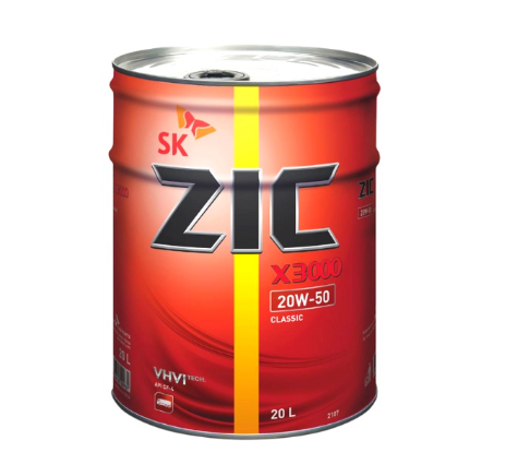 SK ZIC X3000 15W-40 Heavy Duty Diesel Engine Oil 20L