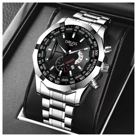 Original Stainless Steel Waterproof Luxury Fashion Business Watch Quartz Men's Watch M15