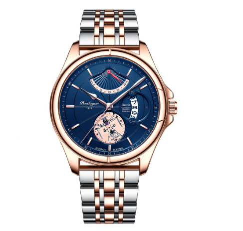 Binbond Original Luxury Fashion Business Stainless Steel Waterproof Watch Men's Ultra-Thin Quartz Wrist Watch M1