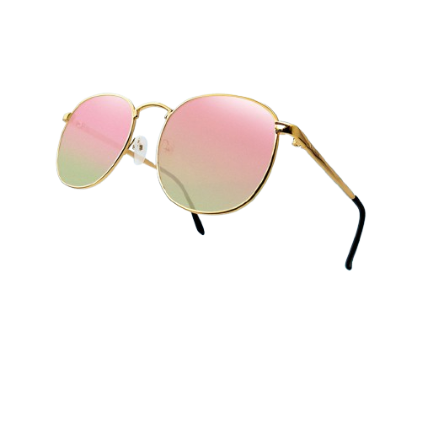 Peculiar Eyewear Plus HUGO Gold Square Metal Frame UV400 Sunglasses For Men and Women