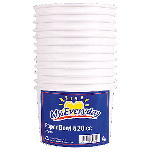 My Everyday Paper Bowl 520cc 12's