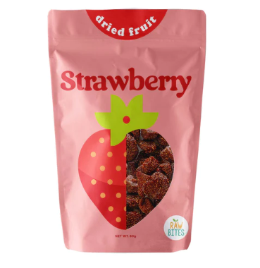 Raw Bites Dried Strawberries 60g