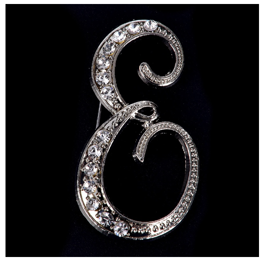 Crystal Rhinestone 26 Letters Women Collar Brooch Pin Corsage Bouquet Jewelry Modish E