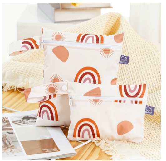 Reusable Waterproof Wet Bag Perfect For Cloth Diapers Breast Pump Parts Beach Pool Gym Stroller C2