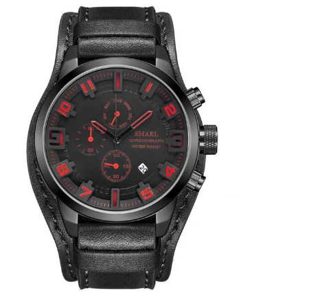 SMAEL 9076 Watch Men New Fashion Sport Quartz Clock Mens Watches Top Brand Luxury Chronograph Waterproof Watch M6