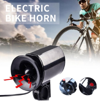 Waterproof Bike Electronic Bell 6 Sounds Alarm Horns Siren Ultra-loud Bicycle Bell Horn