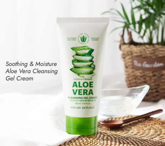Nature Republic Soothing & Moisture Aloe Vera Cleansing Gel Cream