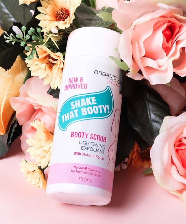 Organic Skin Japan Booty Scrub Lightening Exfoliant with Sunflower Oil 150ml