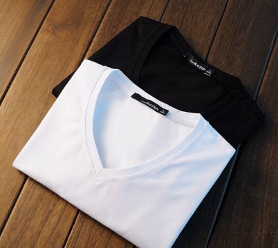 COD Simple Casual Plain Vneck Tshirt for Women and Men TOPS