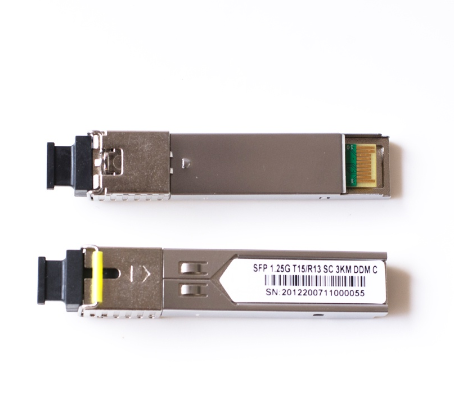 Single Mode SC Connector Optical Fiber Transceiver Compatible Bidi 1.25g 1310/1550 20km Sfp Module R3-20km